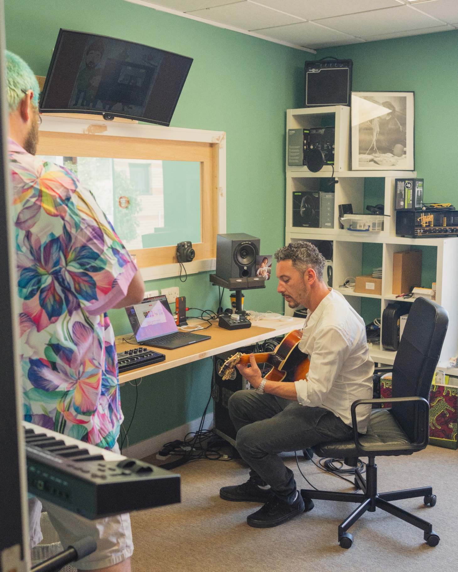 Live room — guitar & monitors
