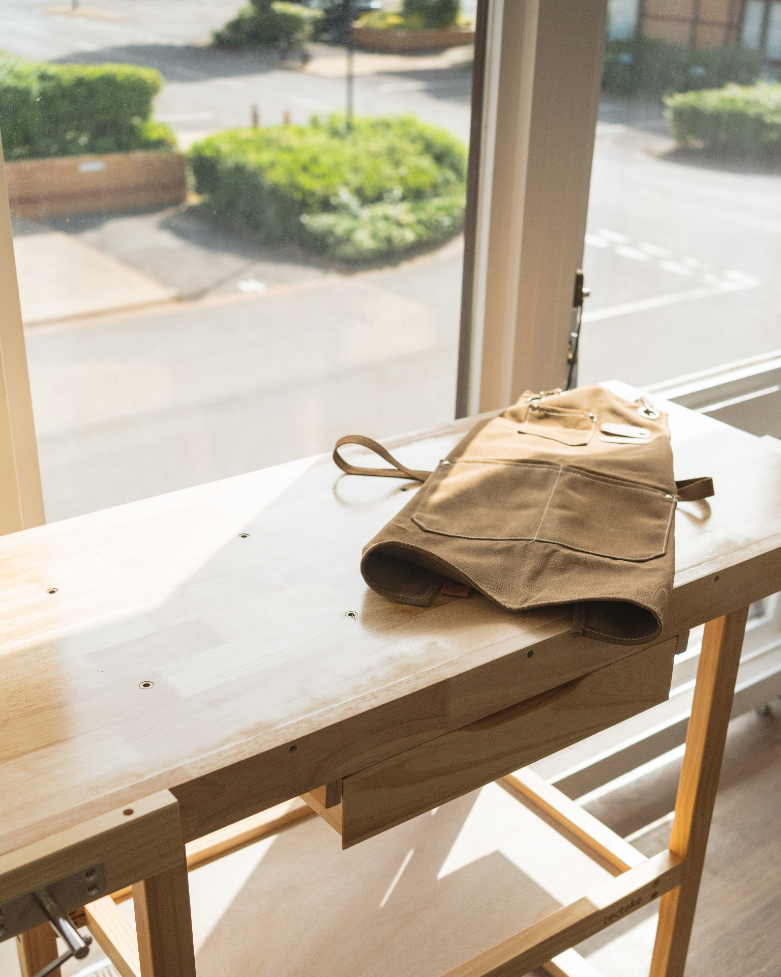 Sunlight on the workspace