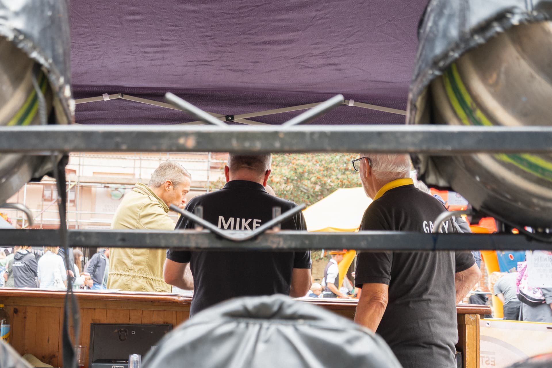 Behind the bar