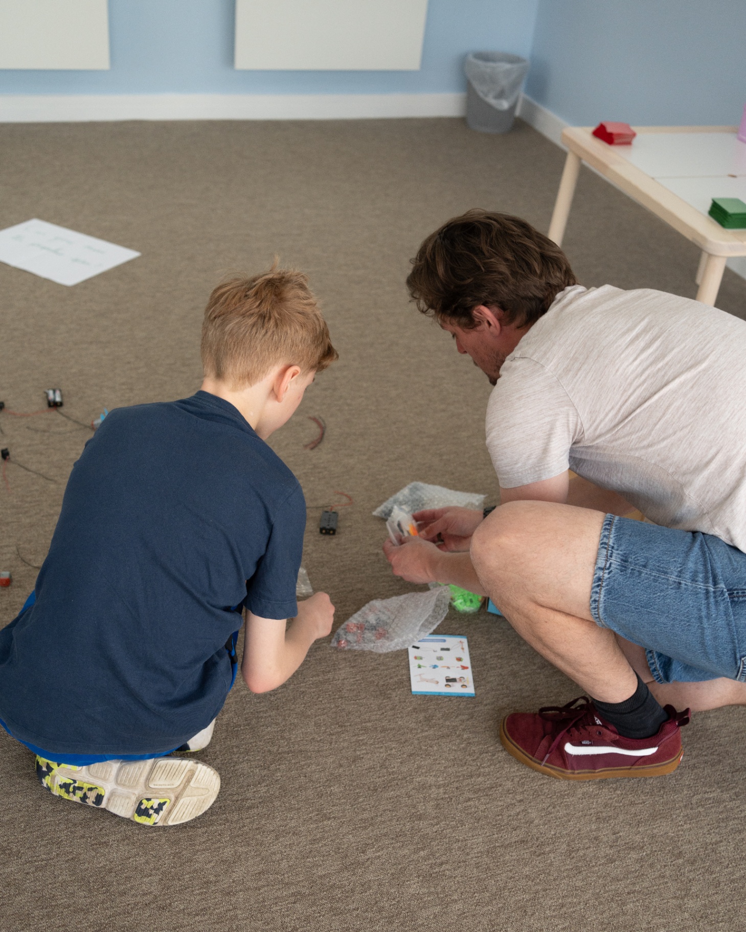 Circuit kit on the floor
