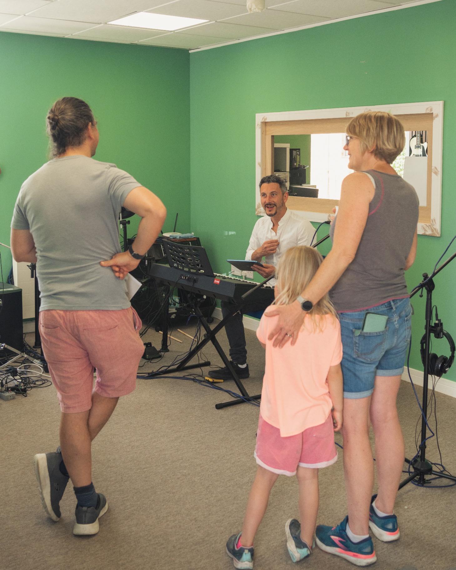Music room — audience & keys
