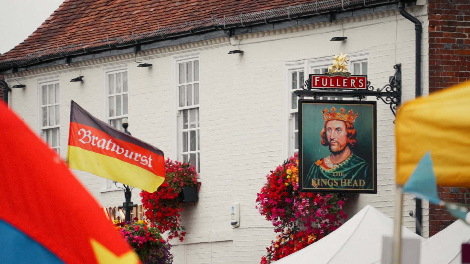 The Kings Head, festival flags